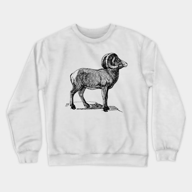 Bighorn Crewneck Sweatshirt by Netdweller